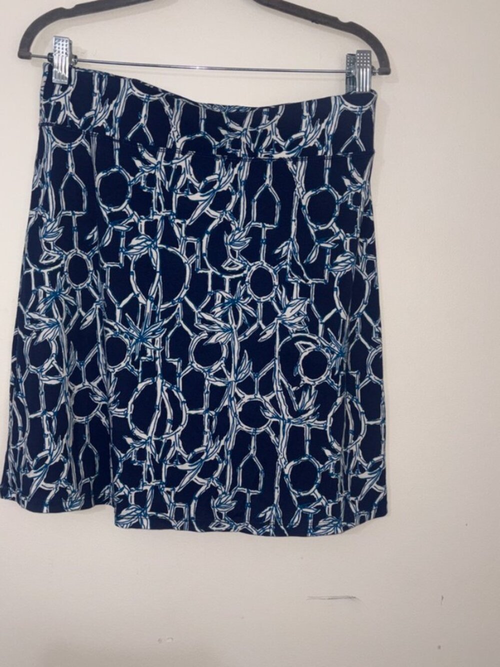 Women's Lilly Pulitzer Brenna Pull On Skirt High Tide Navy Lucy Bamboo size M - Picture 7 of 10